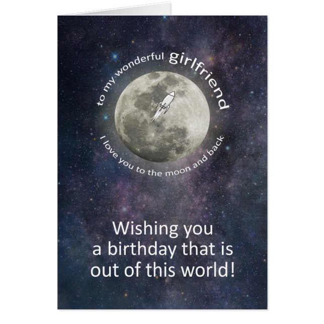 Cumpleaños de Novia Hasta la Luna y de Regreso (Frente)