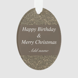 cumpleaños de ocasión doble y adorno de Navidad