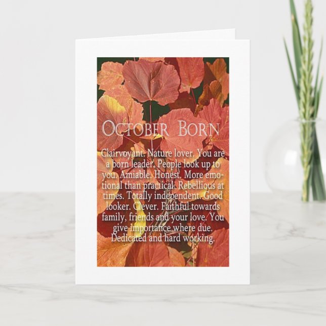 ***CUMPLEAÑOS DE OCTUBRE** TARJETA ESPECIAL SOLO P (Anverso)