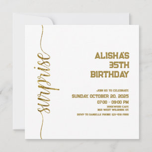 cumpleaños de oro minimalista