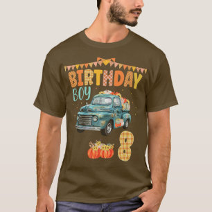 Cumpleaños de otoño de calabaza Camisetas de camió