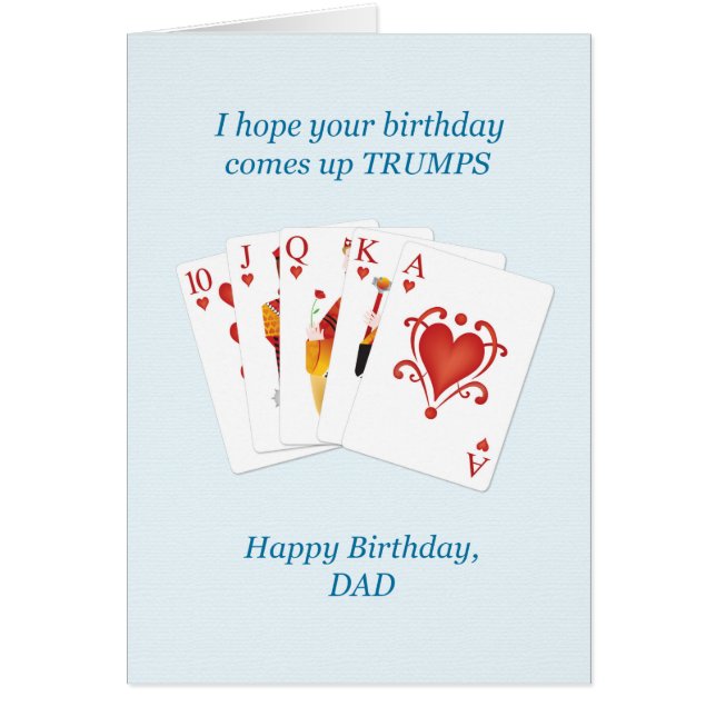 Cumpleaños de papá, casa llena de corazón (Frente)