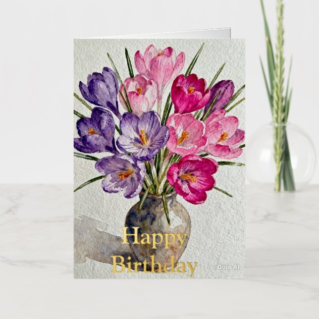 Cumpleaños de rosas rosadas brillantes personaliza (Anverso)