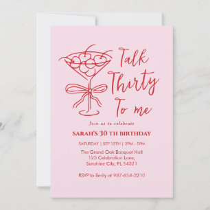 Cumpleaños de Talk Thirty To Me Invitación a la fi