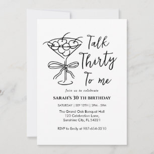 Cumpleaños de Talk Thirty To Me Invitación a la fi