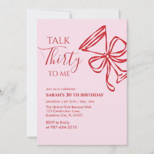 Cumpleaños de Talk Thirty To Me Invitación a la fi