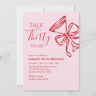 Cumpleaños de Talk Thirty To Me Invitación a la fi