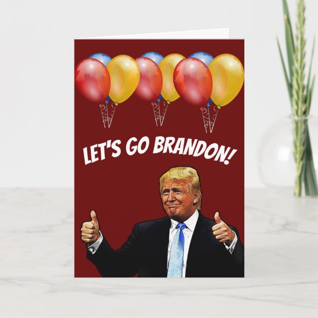 CUMPLEAÑOS DE TRUMP VAMOS TARJETAS DE BRANDON (Anverso)