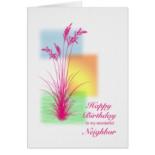 Cumpleaños de un vecino, escena de pastos