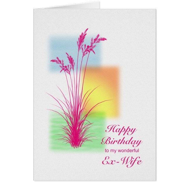 Cumpleaños de una ex esposa, escena de pastos (Frente)