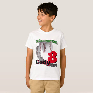 Cumpleaños del béisbol - CAMISETA de encargo