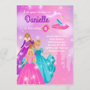 Cumpleaños del Chica - Invitación a la Princesa