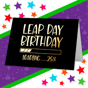 Cumpleaños del día bisiesto 29 de febrero 25% carg