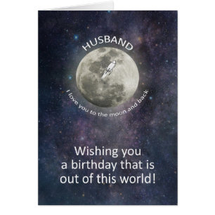Cumpleaños del esposo a la luna y de vuelta