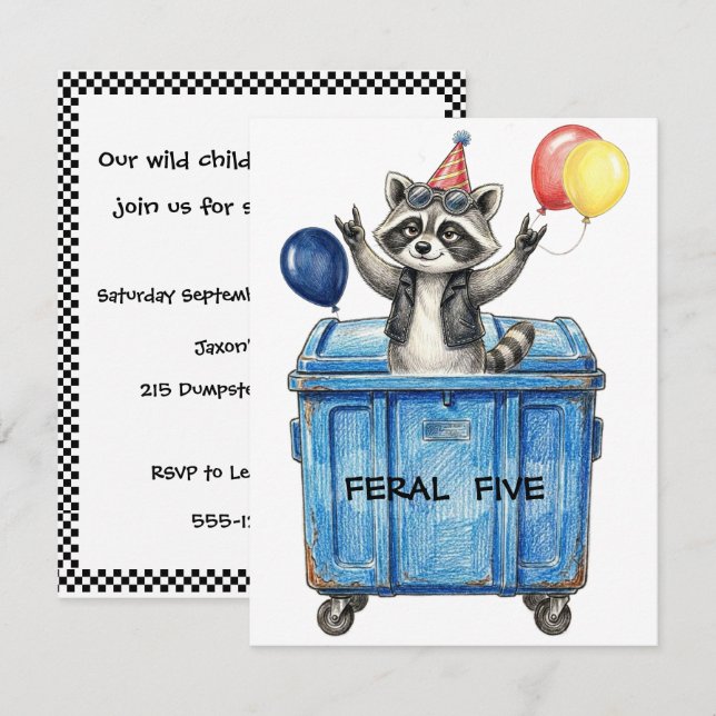 Cumpleaños del Feral Five Mapache Descarga Digital (Anverso / Reverso)