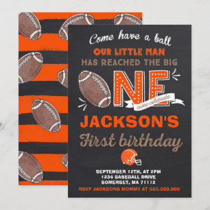 Cumpleaños del fútbol de la invitación del