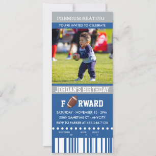 Cumpleaños del fútbol   Invitación a cumpleaños de