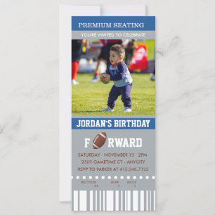 Cumpleaños del fútbol   Invitación a cumpleaños de