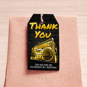 Cumpleaños del hip hop - Etiqueta de favor