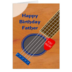 Cumpleaños del Jugador de Guitarra Padre