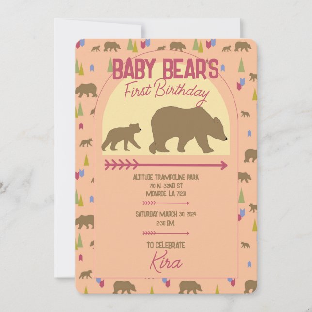 Cumpleaños del oso bebé (Anverso)