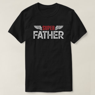 Cumpleaños del padre del superpadre o camiseta del