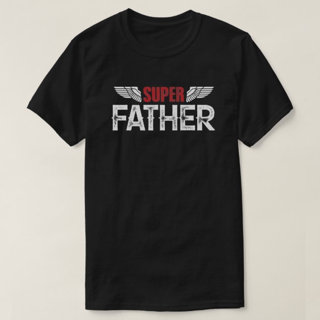 Cumpleaños del padre del superpadre o camiseta del (Diseño del anverso)