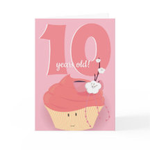 Cumpleaños del pastel rosa | Tarjeta de cumpleaños