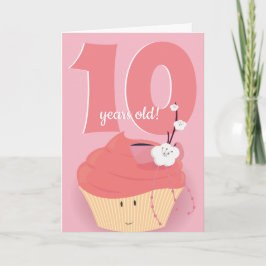 Cumpleaños del pastel rosa | Tarjeta de cumpleaños