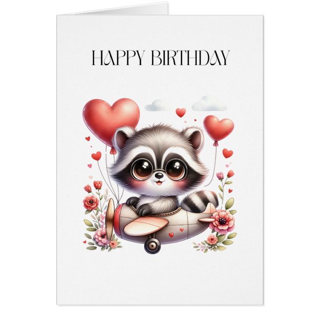 Cumpleaños del piloto mapache (Frente)