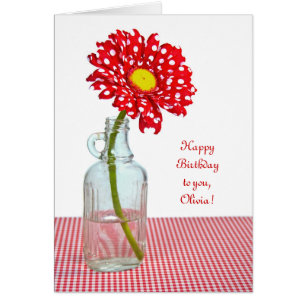 Cumpleaños del punto Polka con nombre