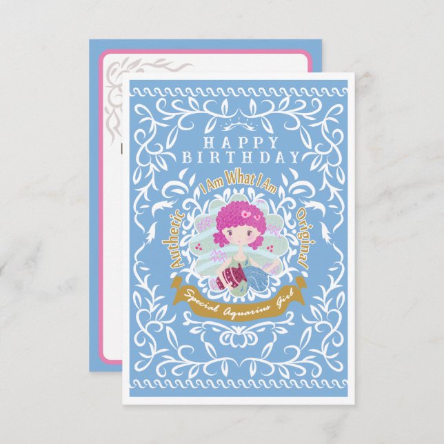 Cumpleaños del Rótulo Aquarius (Anverso / Reverso)