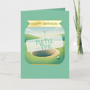 Cumpleaños del tema del golf