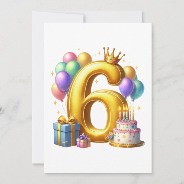 Cumpleaños dorado 6 (Anverso)