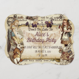 Cumpleaños en invitación de Maravilla