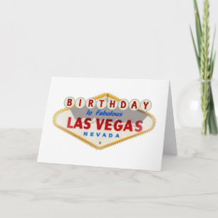 CUMPLEAÑOS En La Fabulosa Tarjeta Las Vegas