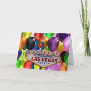 Cumpleaños En La Fabulosa Tarjeta Las Vegas