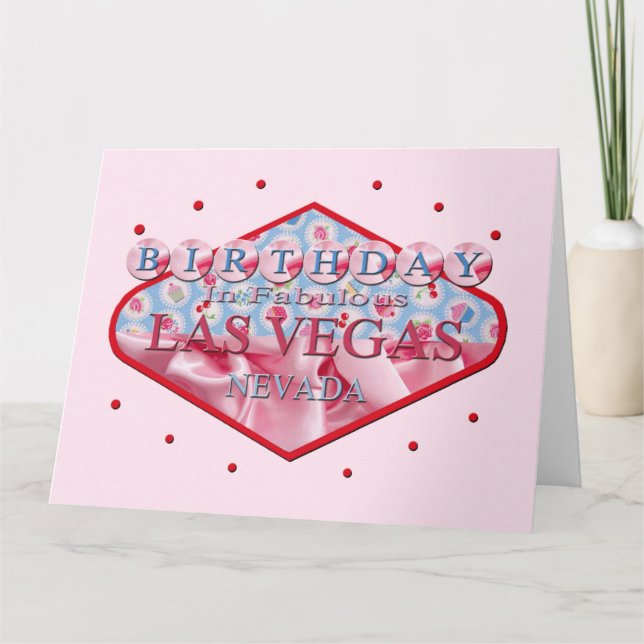 CUMPLEAÑOS EN LA TARJETA FABULOUS LAS VEGAS (Anverso)