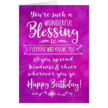 Cumpleaños, eres una bendición maravillosa