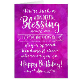 Cumpleaños, eres una bendición maravillosa