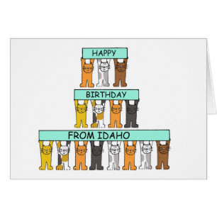 Cumpleaños feliz de los gatos Personalizados de Id