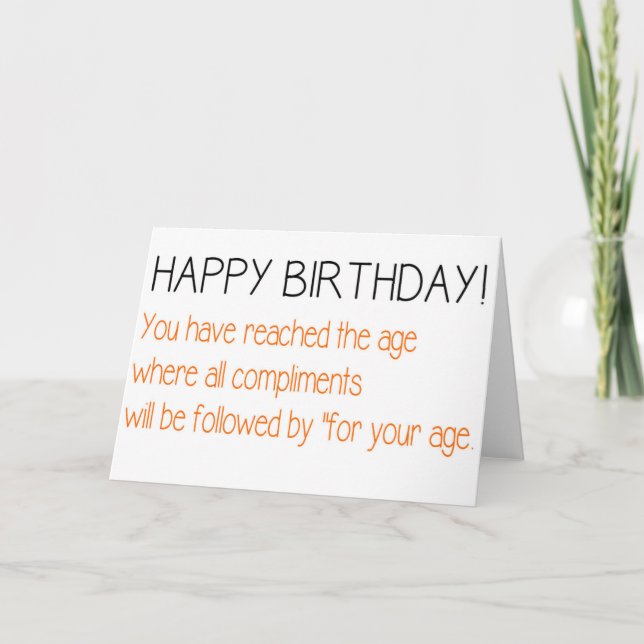 Cumpleaños feliz - Diseño divertido - Tarjeta (Anverso)