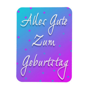 Cumpleaños Feliz En Un Imán Fotográfico Flexible A