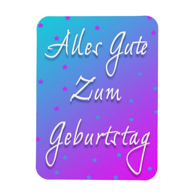 Cumpleaños Feliz En Un Imán Fotográfico Flexible A (Vertical)