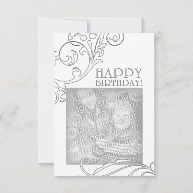 cumpleaños feliz (florido elegante) (Anverso)