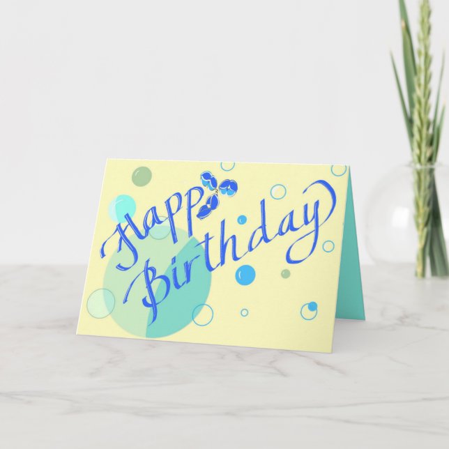 Cumpleaños feliz - IgG - Tarjeta de mensaje del pe (Anverso)