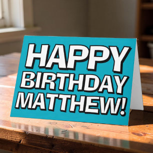 Cumpleaños Feliz Nombre Personalizado Tarjeta de C
