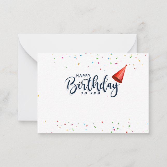 Cumpleaños Feliz Para Tu Tarjeta De Afiliación De  (Anverso)