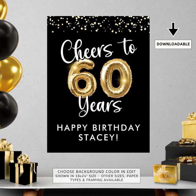Cumpleaños Feliz por 60 Años Señal de Bienvenida (Subido por el creador)