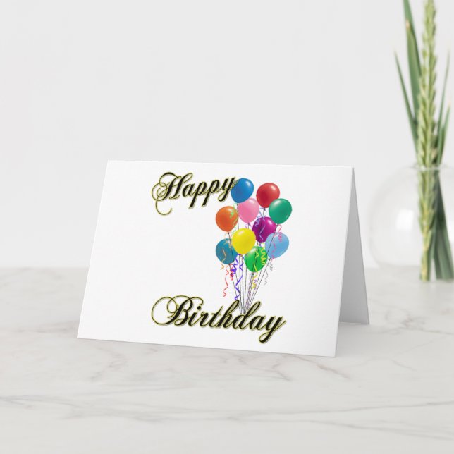 Cumpleaños feliz - Tarjeta de cumpleaños personali (Anverso)